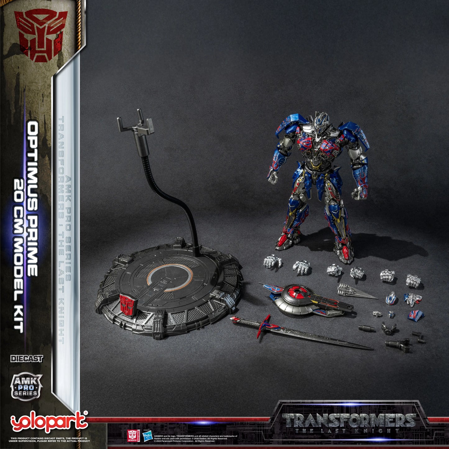 Transformers Optimus Prime-modelbouwset — YOLOPARK The Last Knight-kit, montage, 20cm