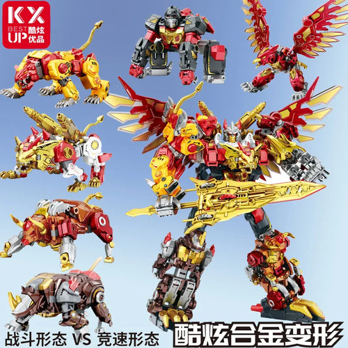 Transformers-figuur Dinoking Phénix KX Or — Dubbele gevechts- en snelheidsmodus, zonder doos
