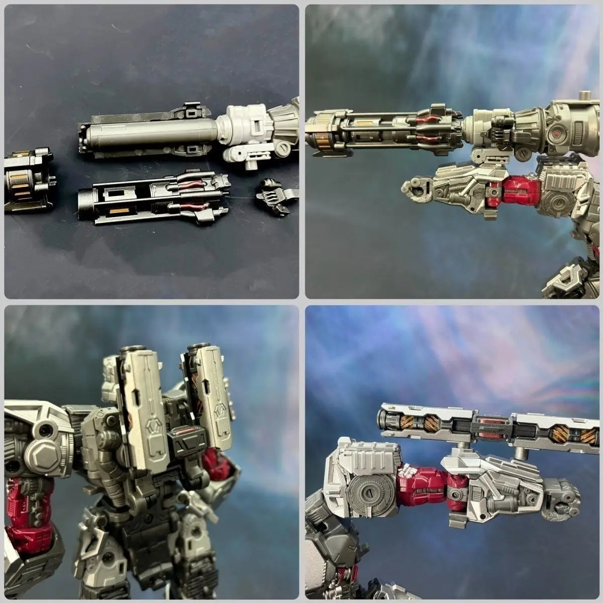 Transformers 4-in-1-speelgoedrobot van legering — Set met neushoorn en leider