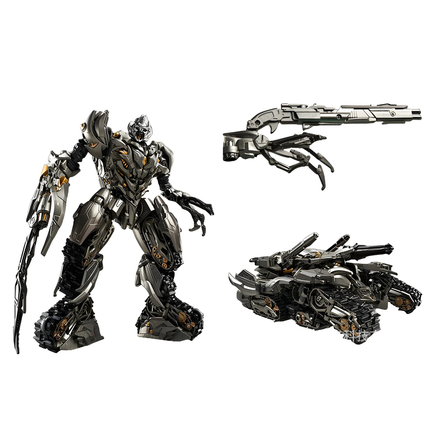 Transformers-figuurtje Megatron 30cm — Gearticuleerde Alloy Movie G1-Decepticon-robot