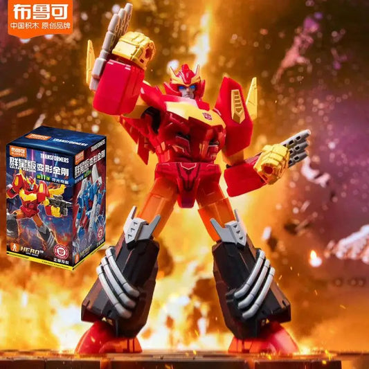Transformers-figuur Rodimus — Blokees Autobot-editie met Brandende Vlam