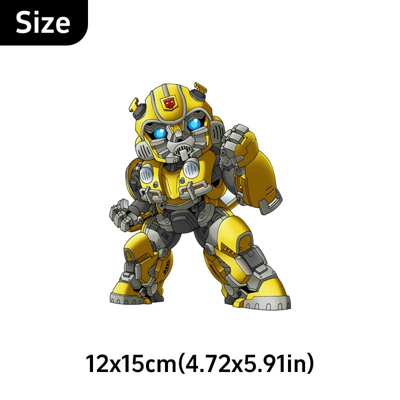 Transformers Bumblebee UV-sticker — Driehoekige raamsticker voor de auto