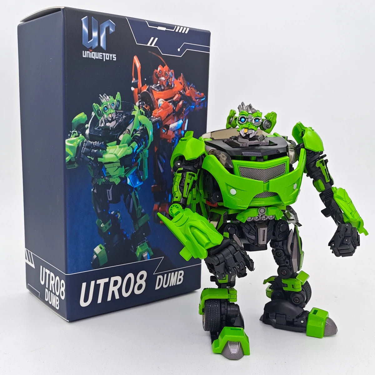 Transformers Skids en Mudflap-figuur — groen tweelingduo, unieke Toys Dumb