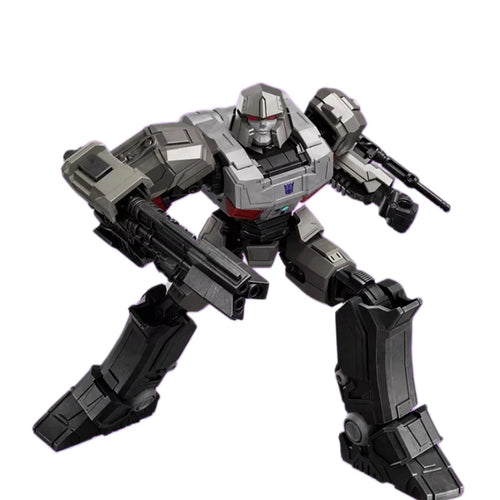 Transformers-figuurtje Megatron Origin ONE Blitzwing — zilveren steen, jonge rebelse mijnwerker
