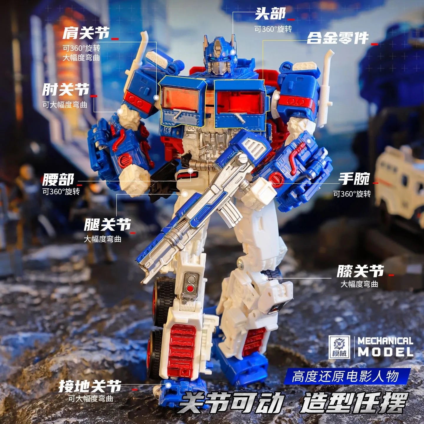 Transformers-figuurtje Ultra Magnus MX001 — Gearticuleerde Autobot Voyager, KO SS38