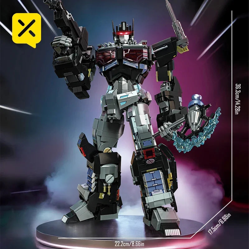 Transformers Nemesis Knight-bouwstenen — Donkere Optimus Prime-constructie, 1886 onderdelen