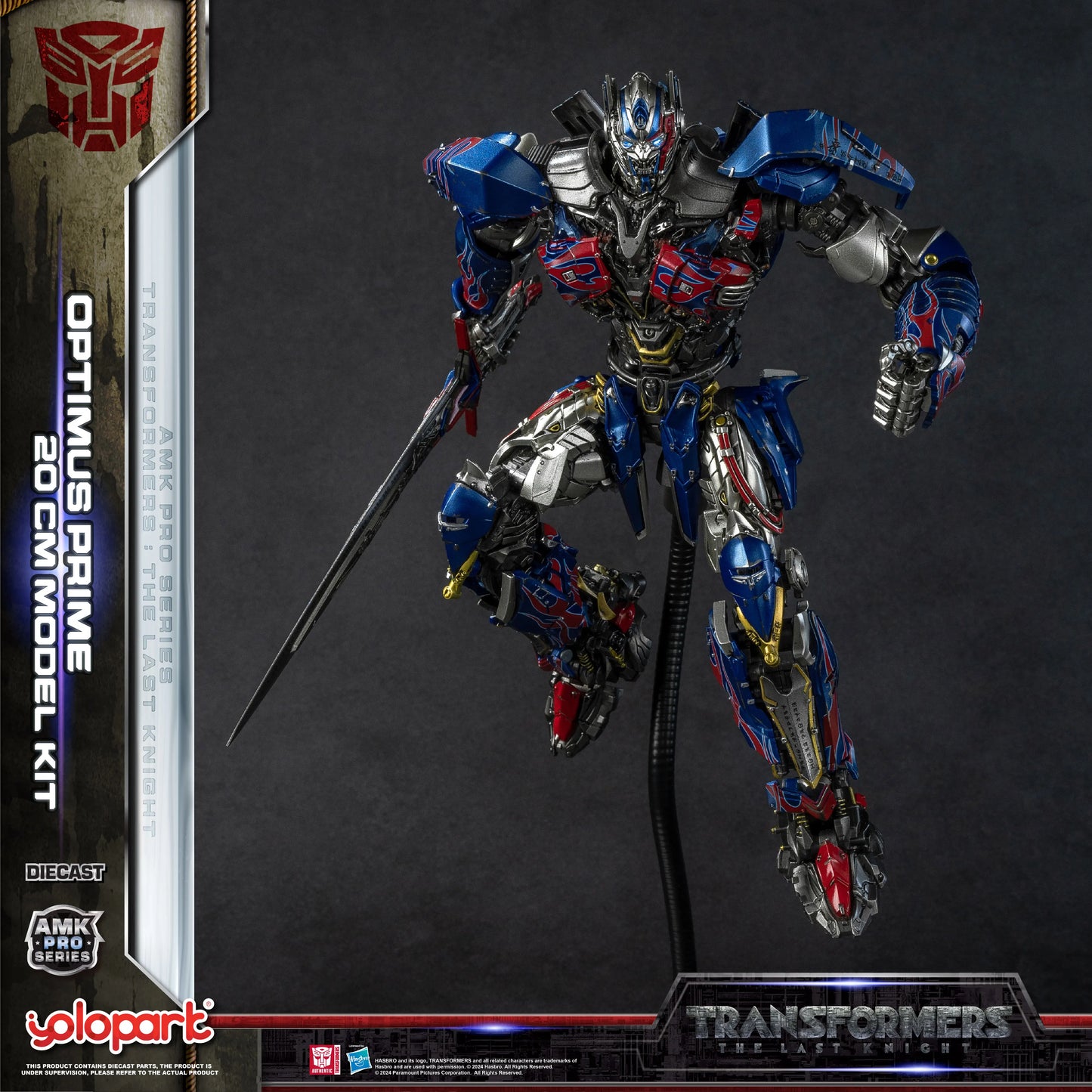 Transformers Optimus Prime-modelbouwset — YOLOPARK The Last Knight-kit, montage, 20cm