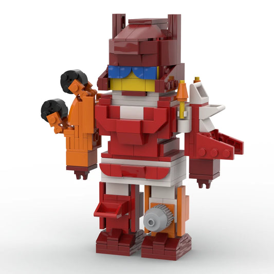 Transformers Computron — gigantische rode en oranje bakstenen combinatie