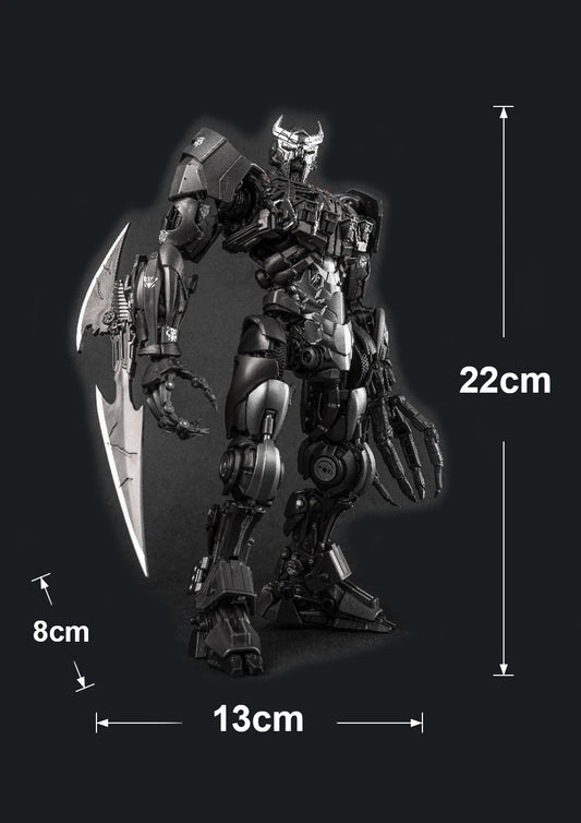 Transformers Scourge-figuur met cape en hoorns — Gigantisch zwaard, opperste roofzuchtige krijger