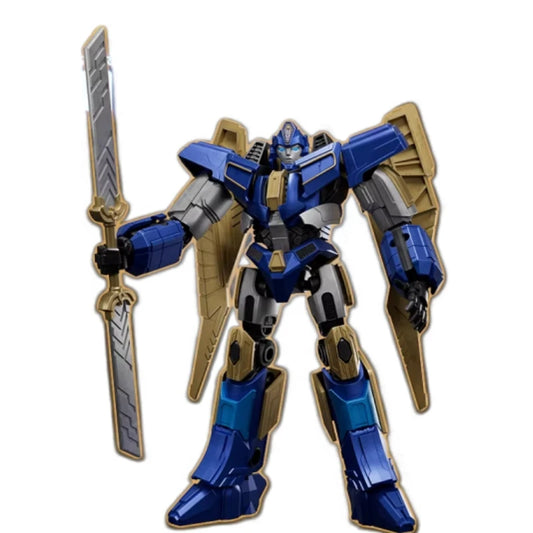 Transformers-figuur Sentinel Prime van Blokees — blauw-gouden robot met beweegbare gewrichten
