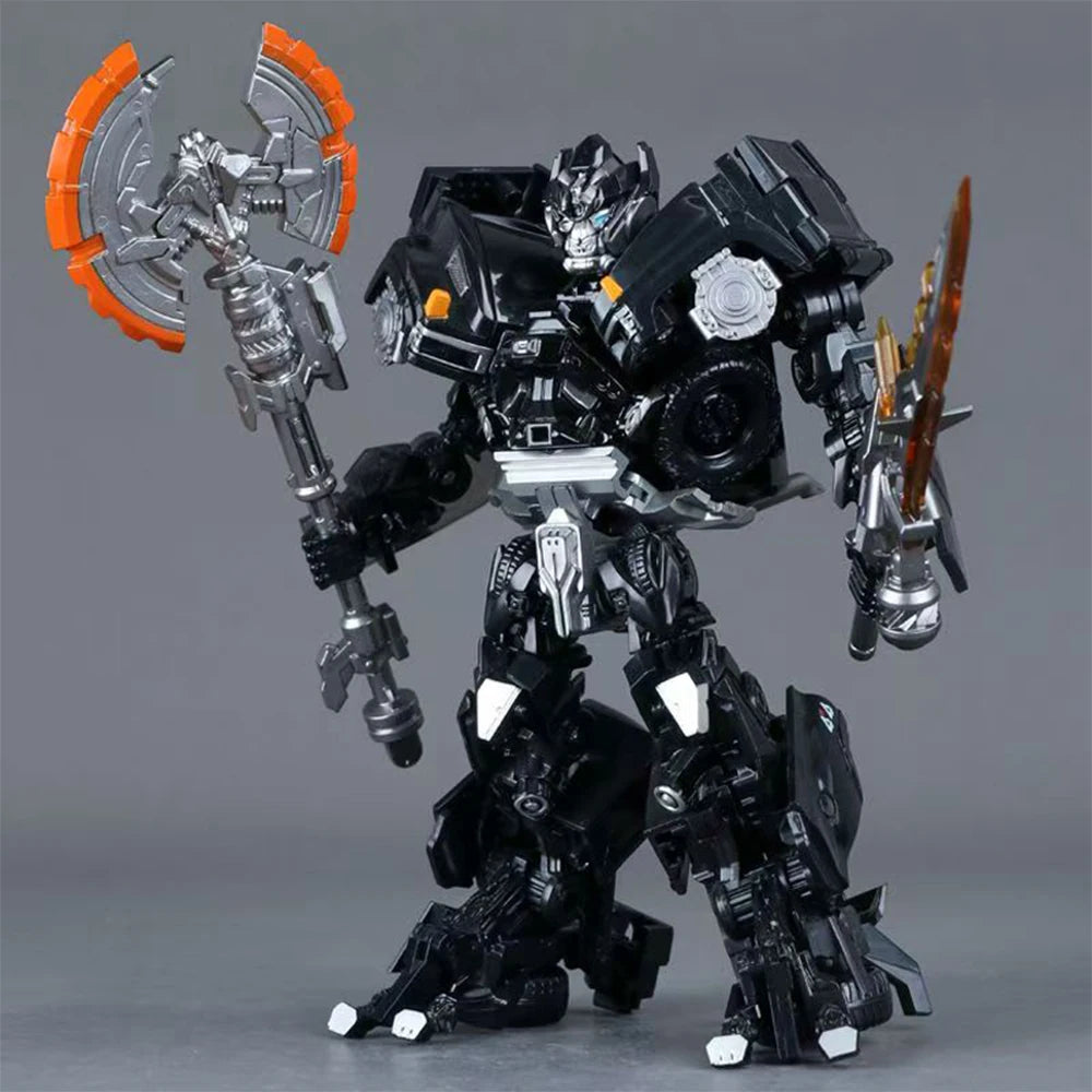 Transformers Ironhide TW-1026-figuur — donkere legering in geavanceerde robotmodus