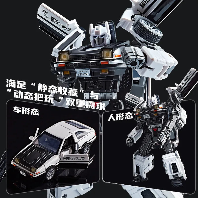 Transformers AE86 Initial D-figuur — gedeformeerde tofu-shoprobot