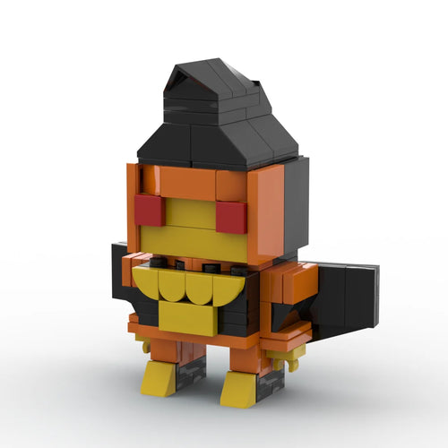 Transformers-figuurtje Divebomb — bruine en oranje brick, roofzuchtige condor