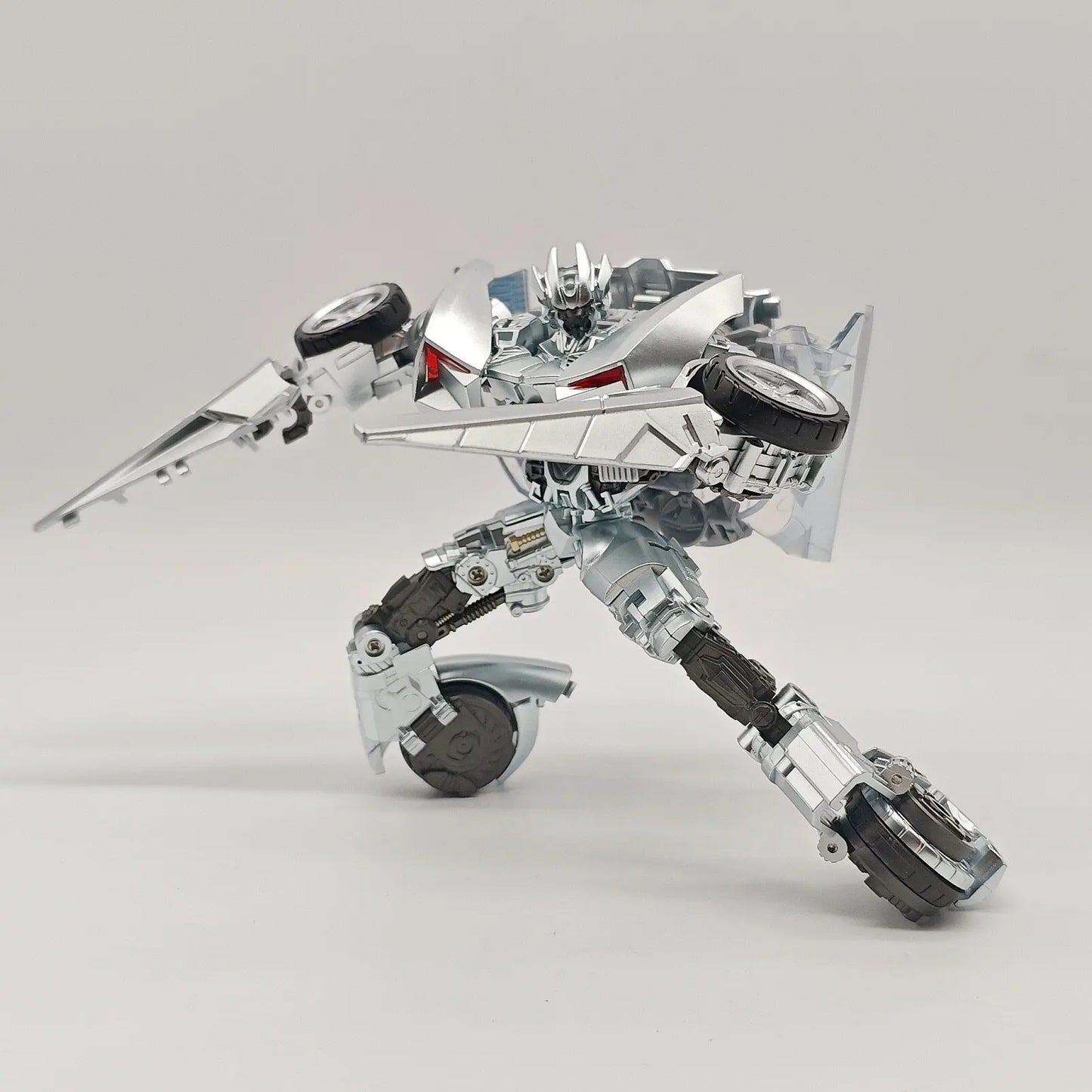 Transformers Sideswipe War Dancer-figuur — rood-zilveren krijgsdanser