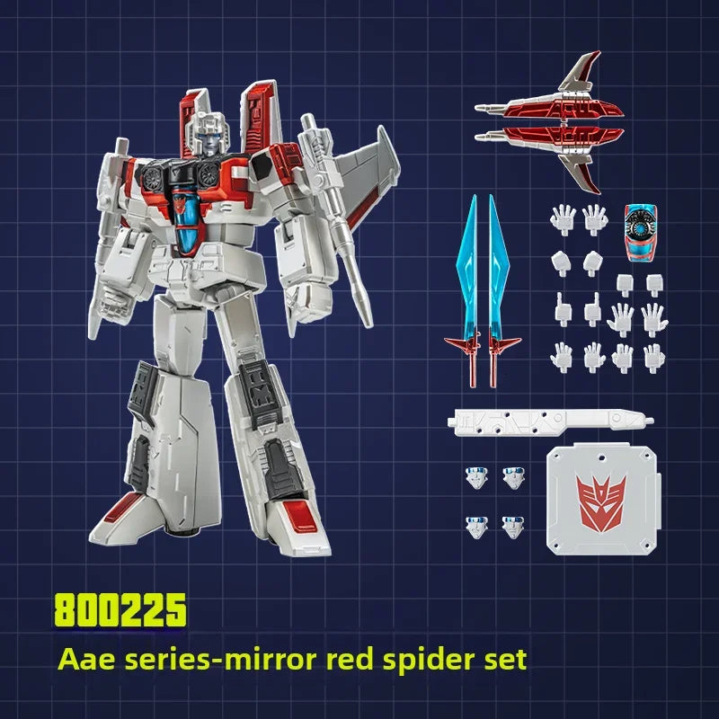 Transformers-figuur Starscream Spiegel AAE — Shattered Glass-universum in wit