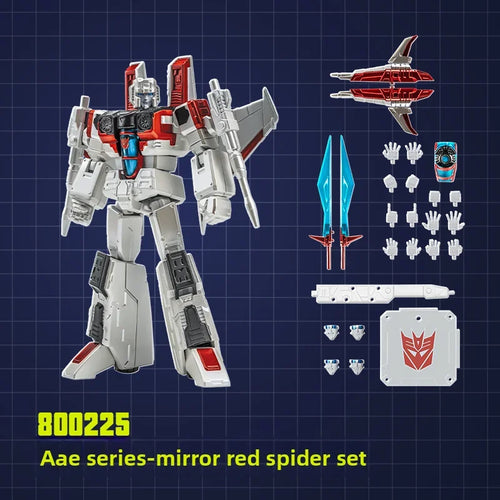 Transformers-figuur Starscream Spiegel AAE — Shattered Glass-universum in wit