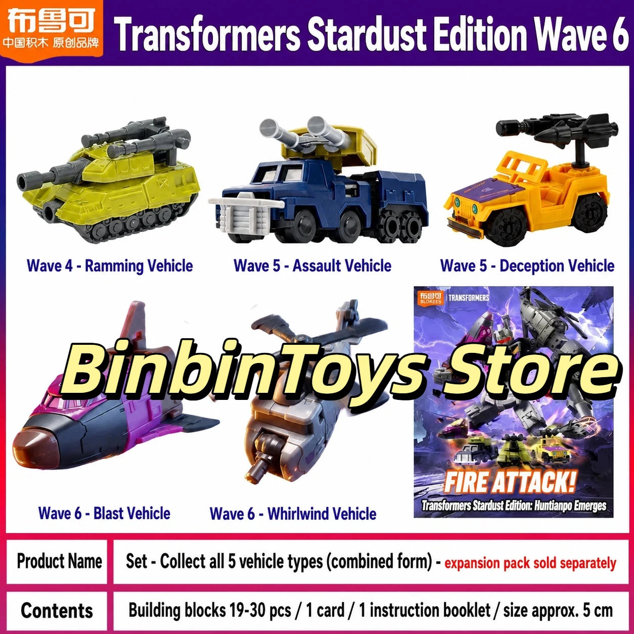 Transformers Bruticus Blokees-figuur — Miniatuurcombinatiemodel in blind box, vijf onderdelen