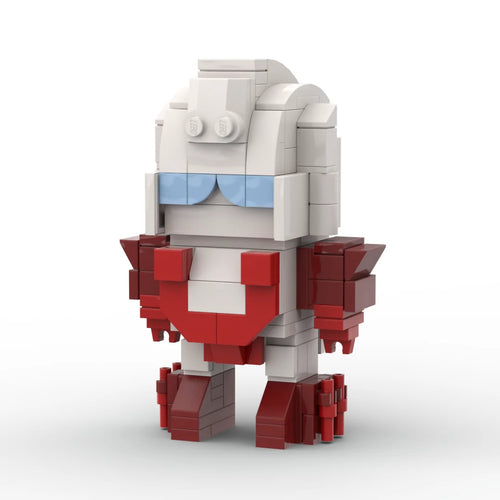 Transformers Scattershot Chibi-figuurtje — witte en rode baksteen met Technobot-vleugels