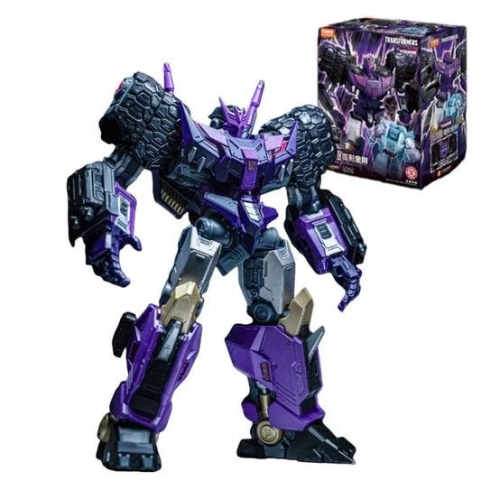 Transformers-figuur Tarn met zwart silhouet — leider van de Decepticon-divisie voor gerechtigheid