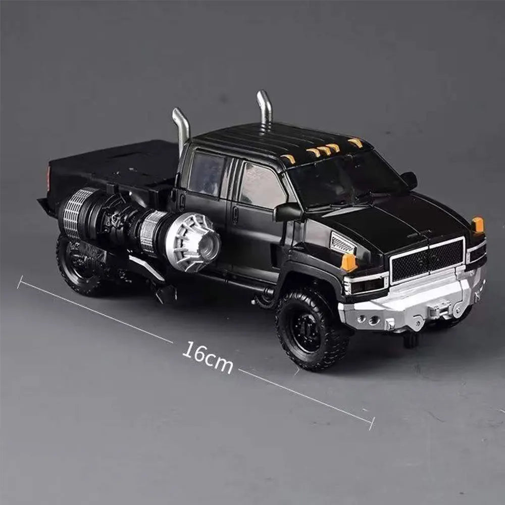 Transformers Ironhide TW-1026-figuur — donkere legering in geavanceerde robotmodus