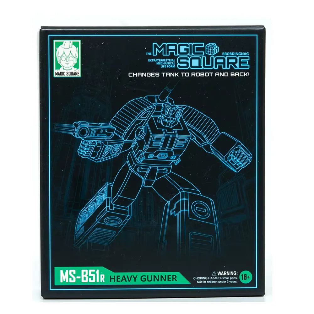 Transformers Brawl MS-B51R-figuur — Kaki-aanvalstank Heavy Gunner