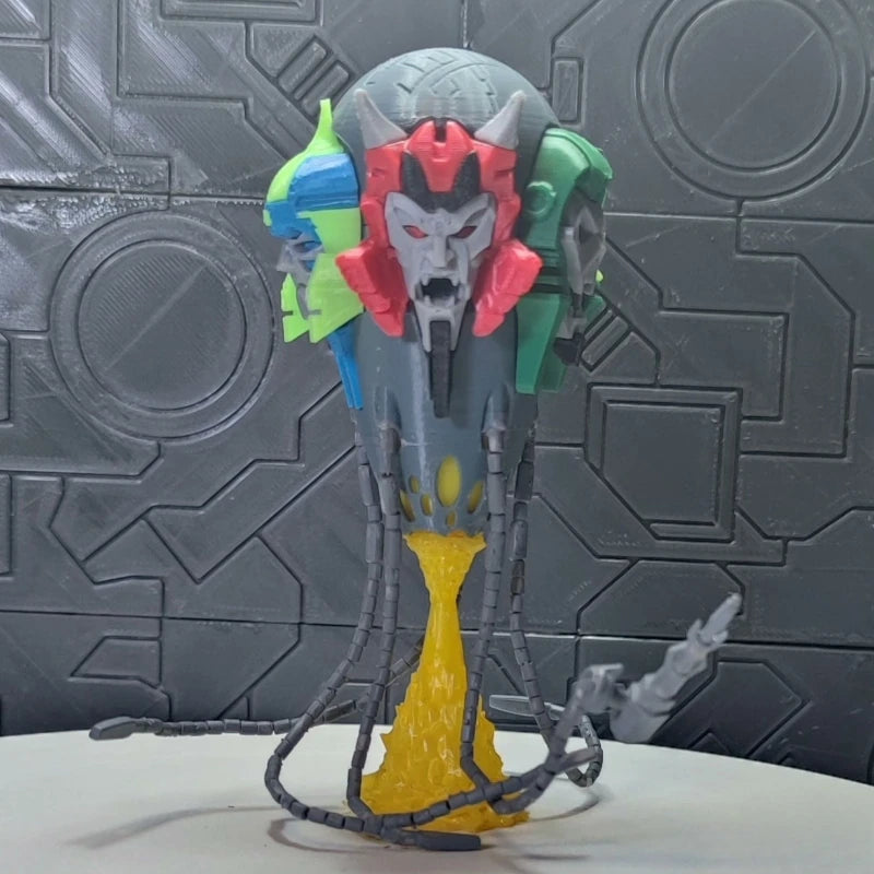Transformers-buste van veelkleurige demon — Vijfgezichtencreatuur, Prestige-editie