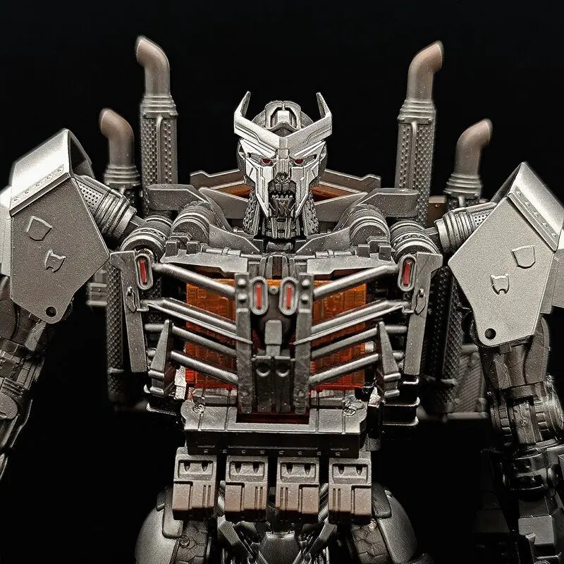 Transformers-figuur Scourge met zwaard in het licht TW1031 — Chromen gevechtsmodus als oplegger
