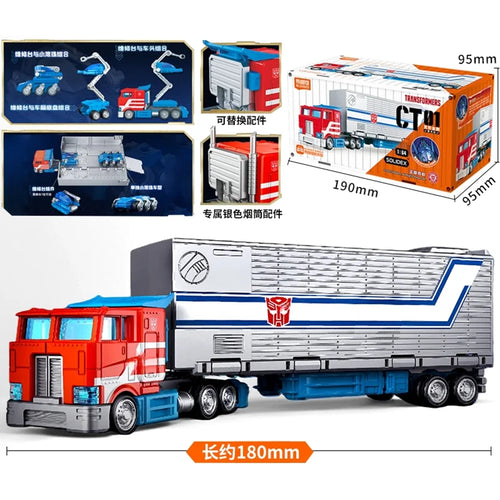 Transformers-truck Optimus Prime CT01 — rode en witte oplegger, Autobot