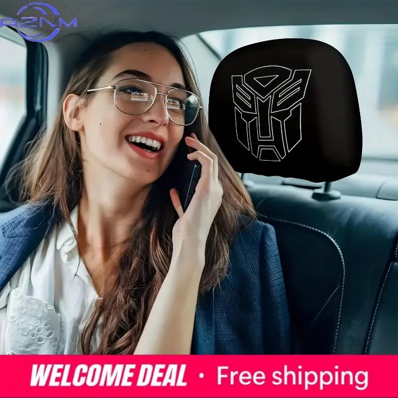 Transformers-hoofdsteunhoes met Autobot — Set van 2 beschermhoezen voor autostoelen