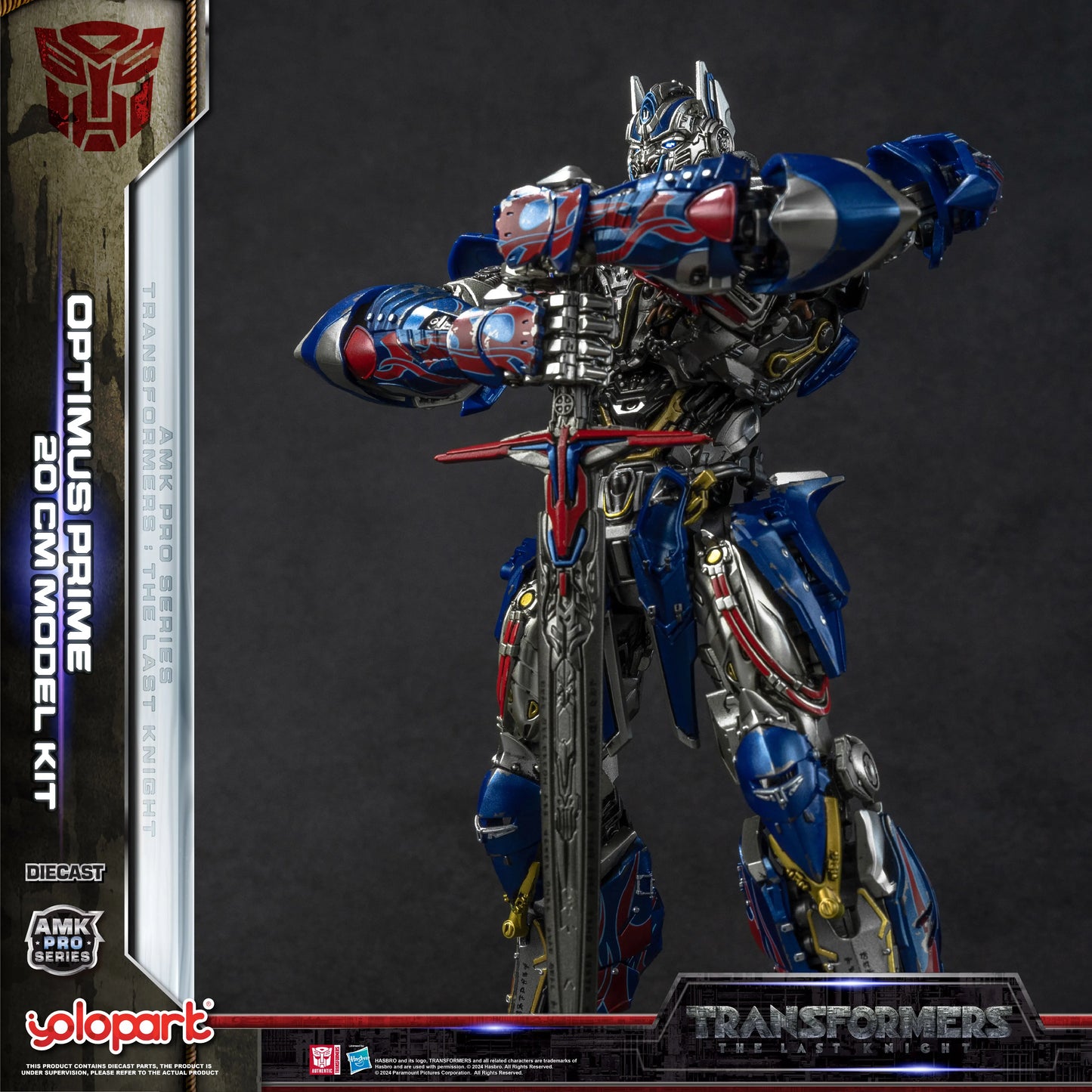 Transformers Optimus Prime-modelbouwset — YOLOPARK The Last Knight-kit, montage, 20cm