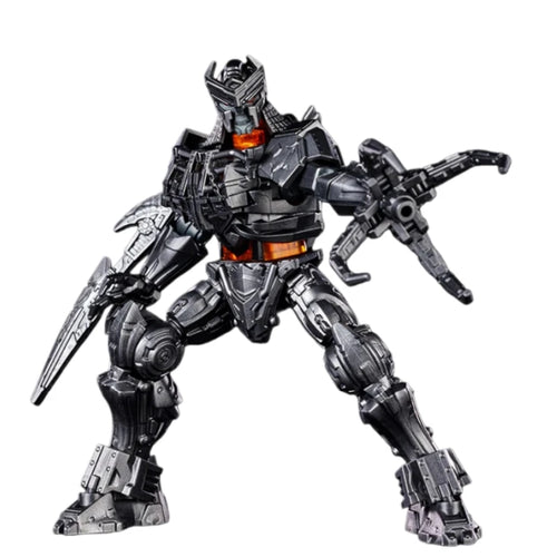 Transformers-figuurtje Scourge Blitzwing Jager — zwart-oranje steen, gevleugelde achtervolger