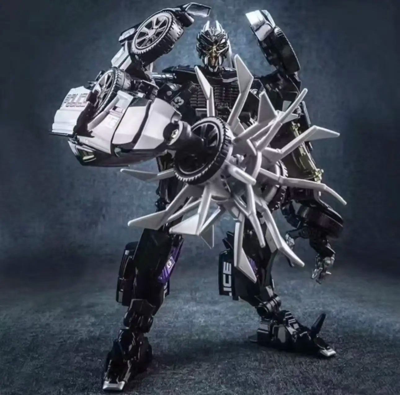 Transformers Barricade LS02-figuur — zwarte politieauto in gevechtsmodus