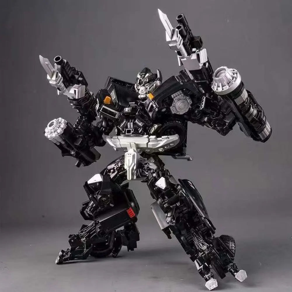 Transformers Ironhide TW-1026-figuur — donkere legering in geavanceerde robotmodus