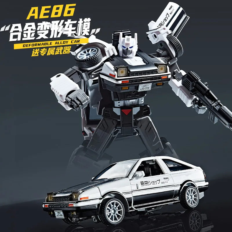 Transformers AE86 Initial D-figuur — gedeformeerde tofu-shoprobot