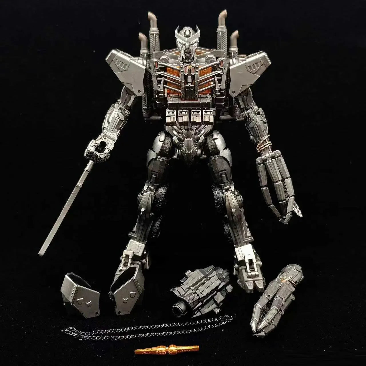 Transformers Scourge Studio Series-figuur, 18 cm — Accessoireset in wit en grijs