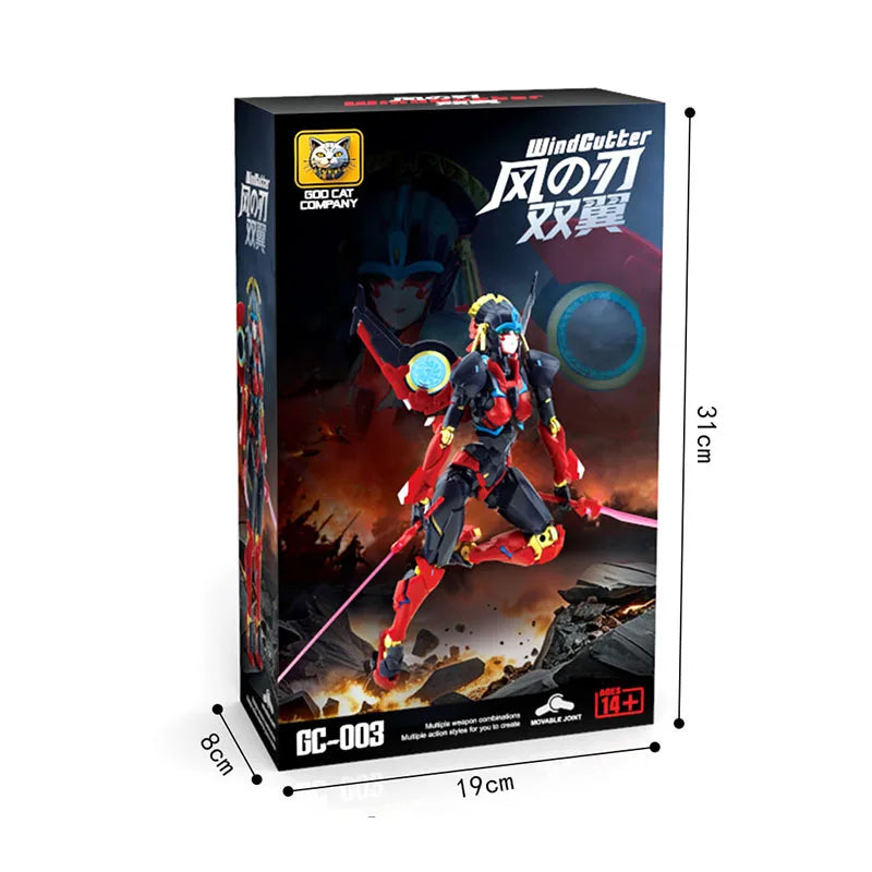 Transformers Windblade-figuur 30cm — Beweegbare vrouwelijke Autobot-robot
