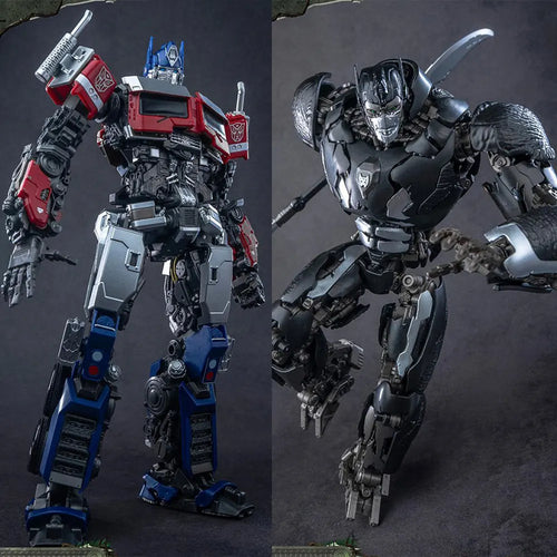 Transformers-figuurduo Optimus Prime & Nemesis Prime — AMK-confrontatie