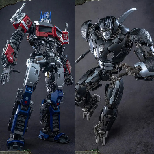 Transformers-figuurduo Optimus Prime & Nemesis Prime — AMK-confrontatie