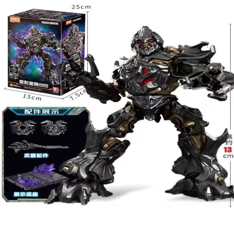 Transformers Megatron-figuur — Decepticon-vleugels en gouden schedel