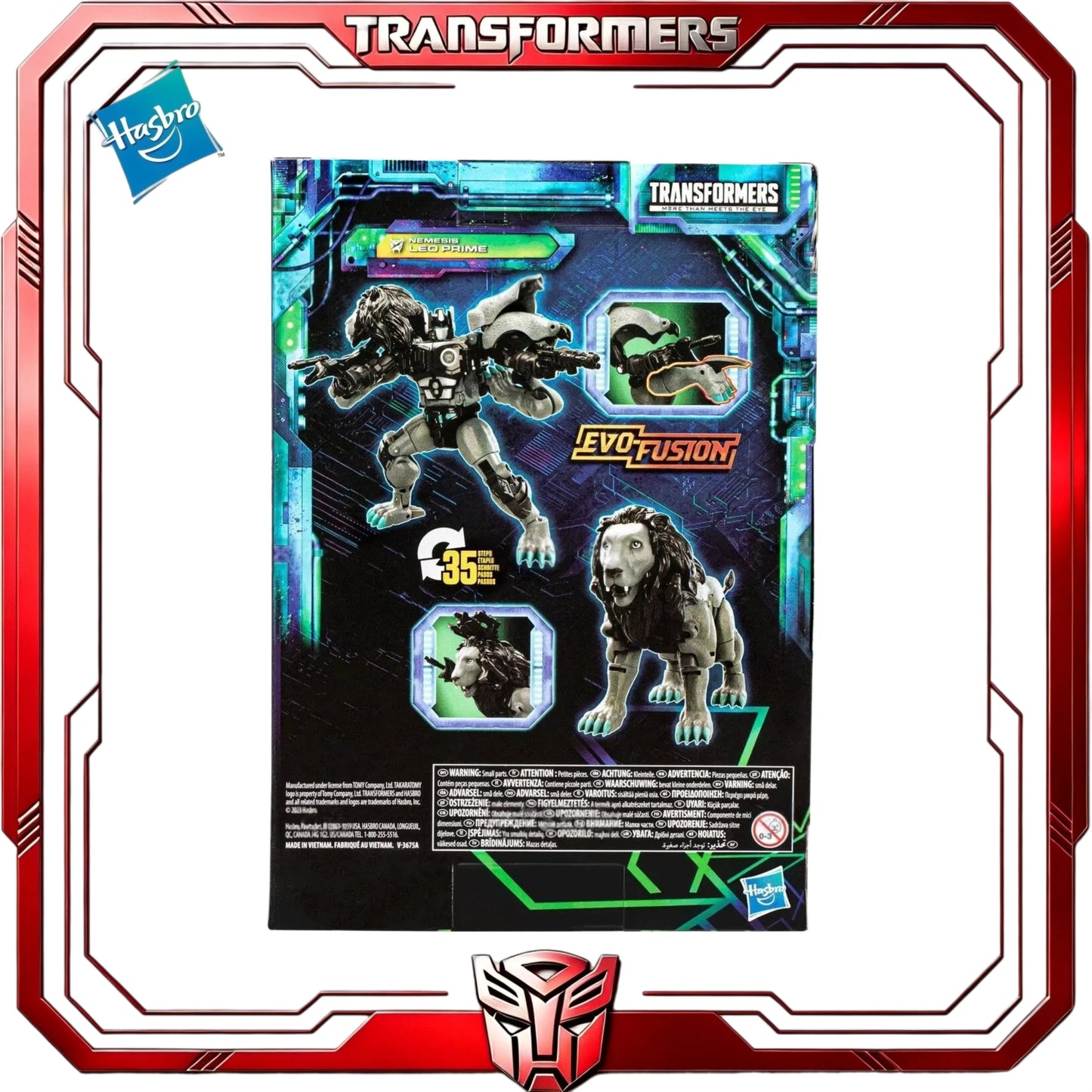 Transformers Nemesis Leo Prime-figuur — Legacy Evolution Maximal-leeuwrobot voor verzamelaars