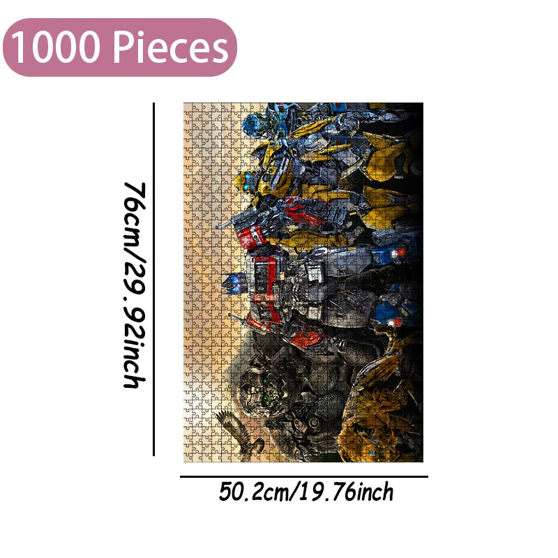 Transformers-puzzel met Optimus Prime van hout — 1000 stukjes