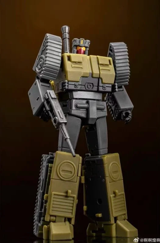 Transformers Brawl MS-B51R-figuur — Kaki-aanvalstank Heavy Gunner