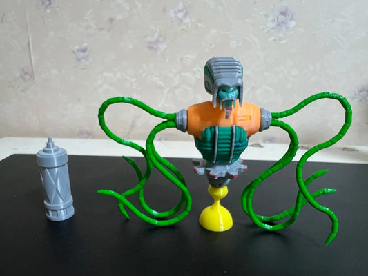 Transformers-buste van oranje tentakelmonster — Verzamelaarscreatuur met vijf gezichten