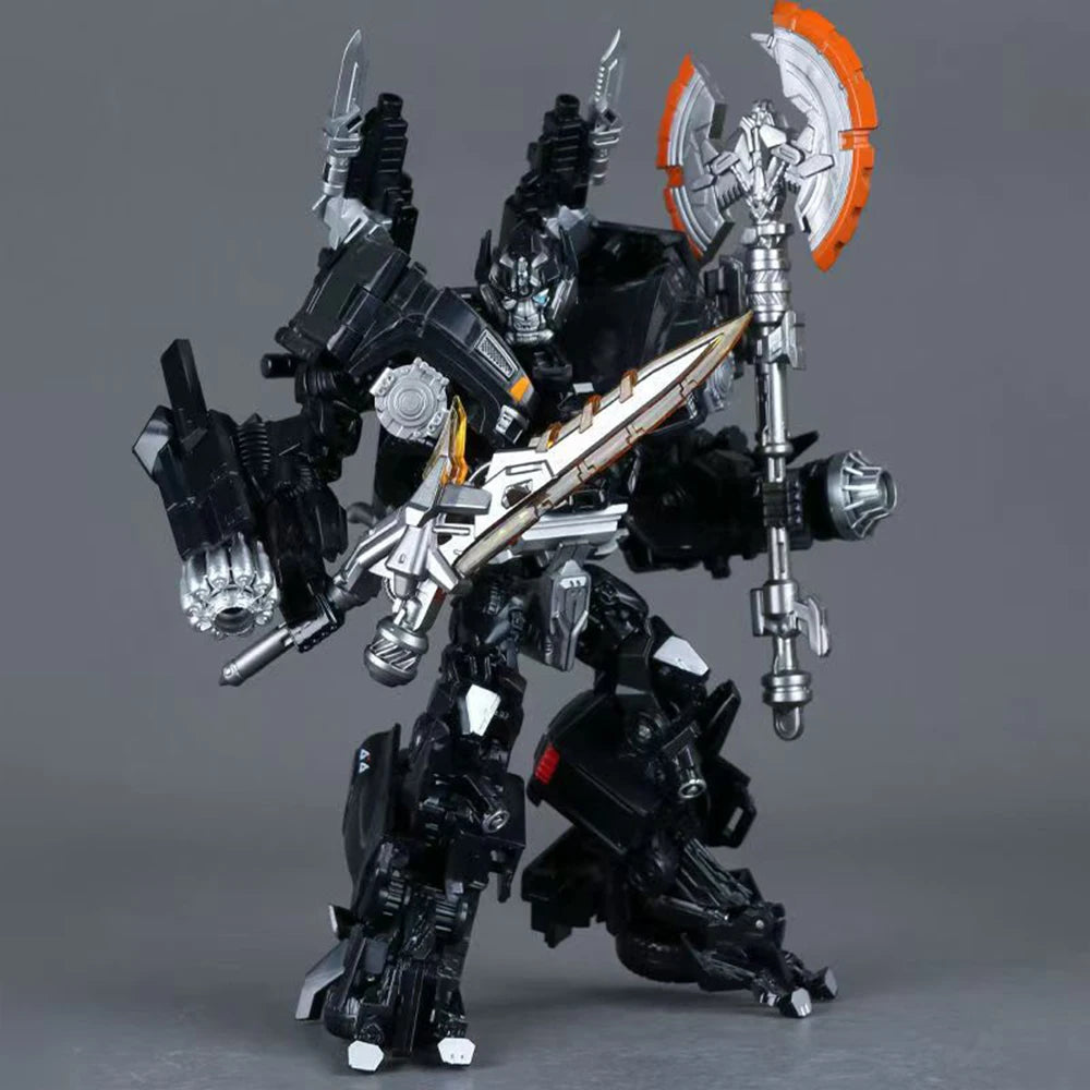 Transformers Ironhide TW-1026-figuur — donkere legering in geavanceerde robotmodus