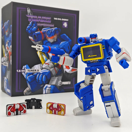 Mini-Transformers-figuurtje Soundwave 11cm — Blauwe Pocket-versie