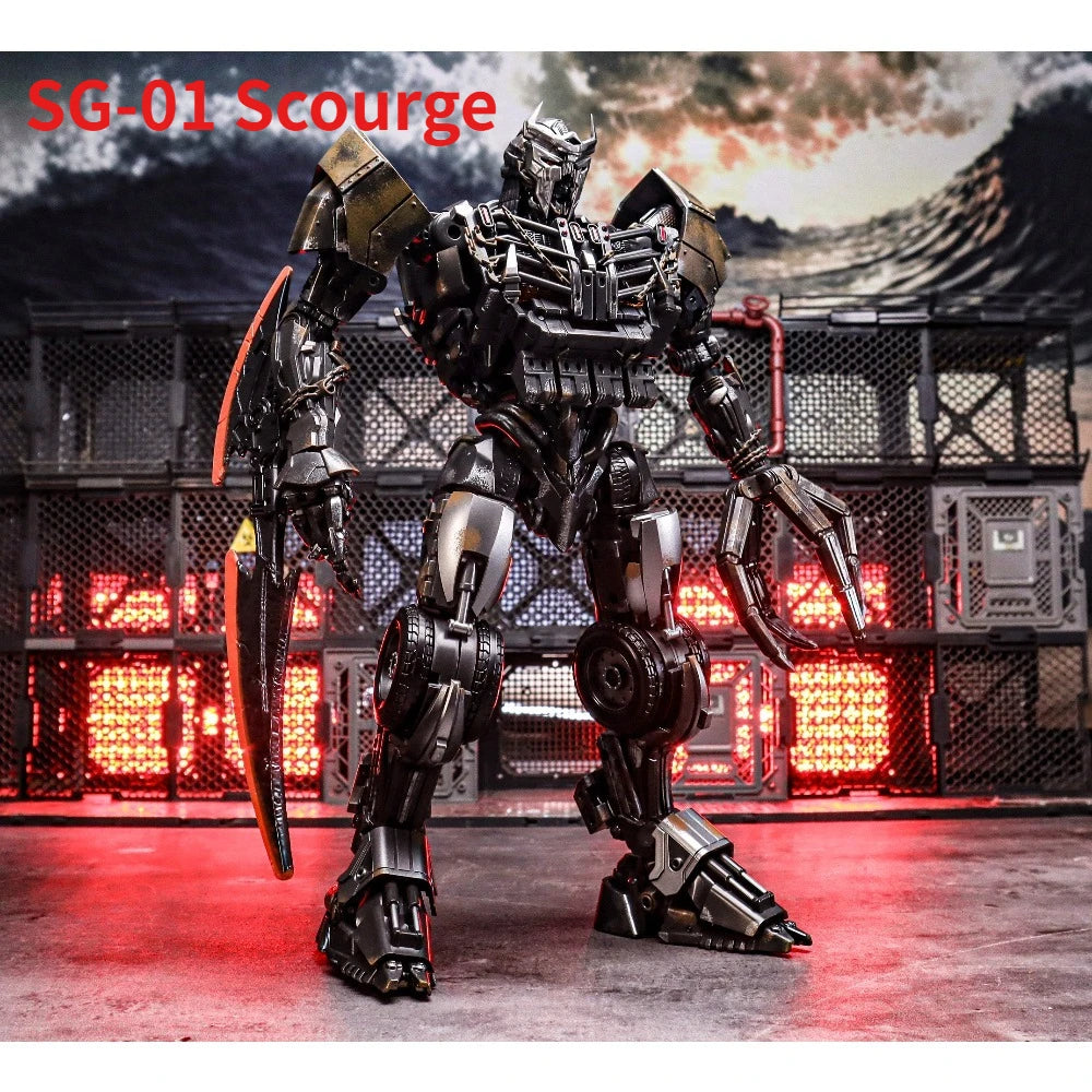 Transformers-figuur Scourge op groot formaat 25cm — Lichtgevende legering, verouderde uitvoering