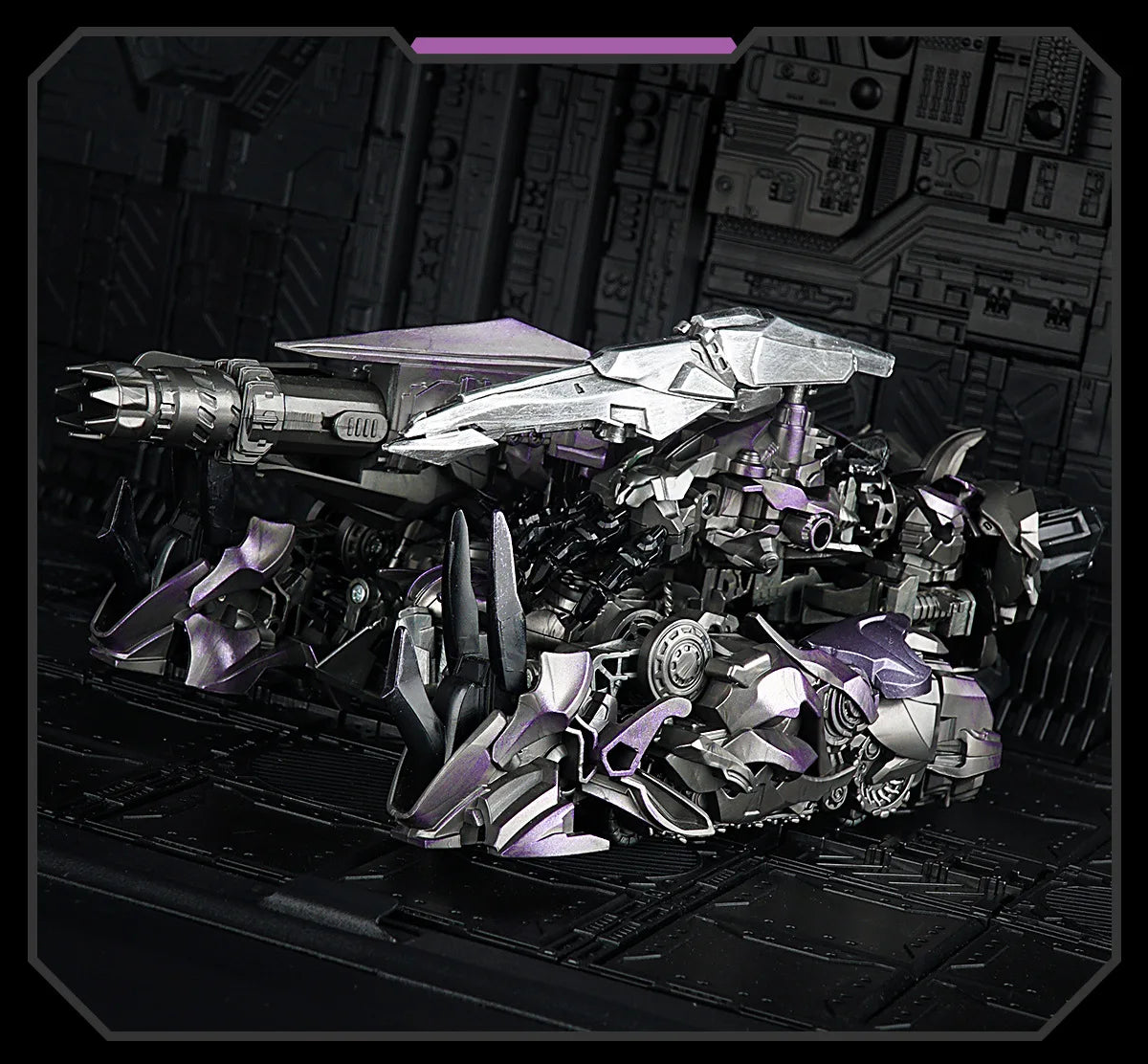 Transformers Shockwave Shockblast-figuur — Robot in filmstijl met rood led-oog