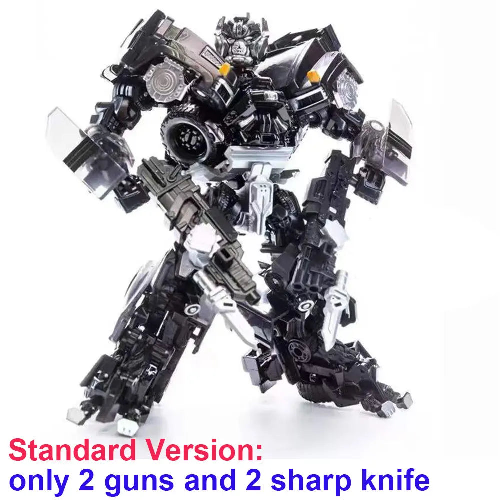 Transformers Ironhide TW-1026-figuur — donkere legering in geavanceerde robotmodus