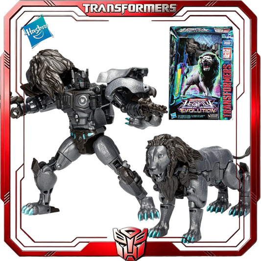 Transformers Nemesis Leo Prime-figuur — Legacy Evolution Maximal-leeuwrobot voor verzamelaars