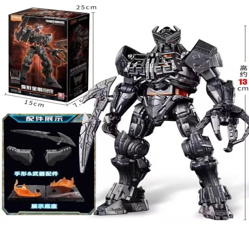 Transformers-figuur Scourge met kolossaal lemmet — grijze versie, coffret met technisch fiche
